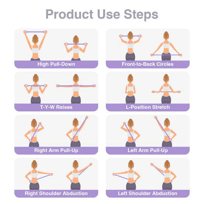 8 Figure Yoga Fitness Resistance Band